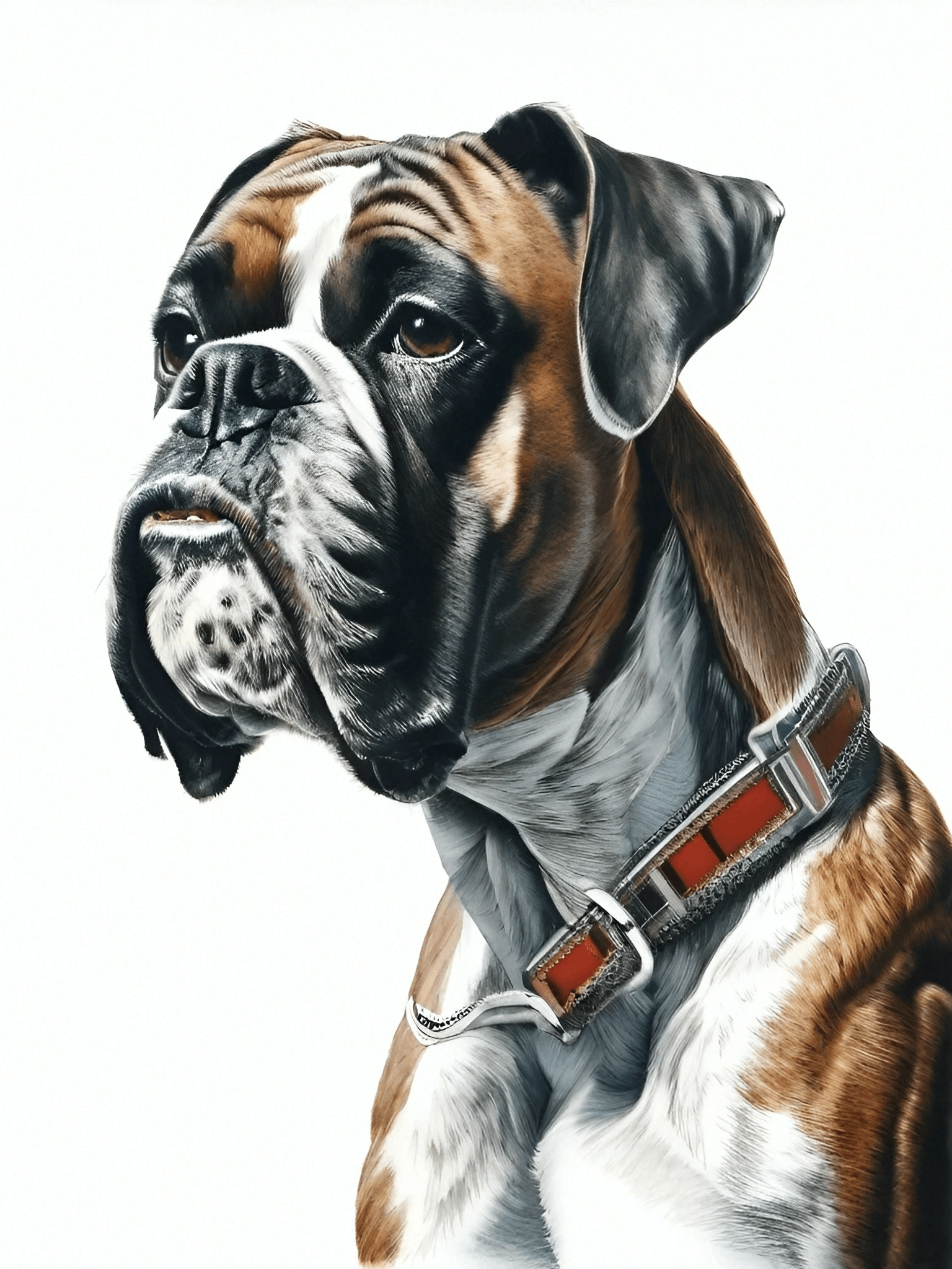 Elegant Boxer Dog Digital Art 1 Boxer-LD-1
