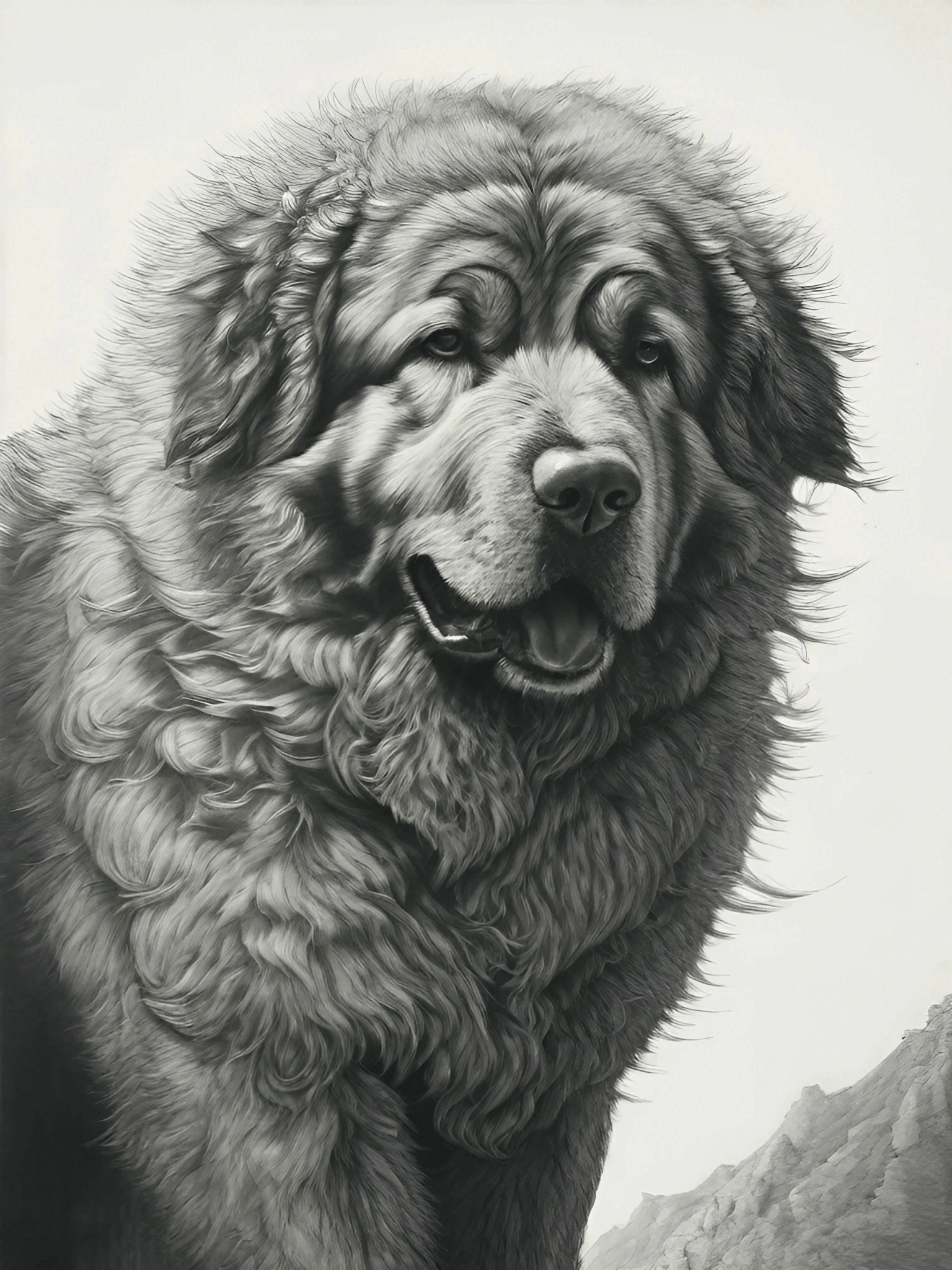 Powerful Caucasian Mountain Dog Digital Art 1 Caucasian-Mountain-Dog