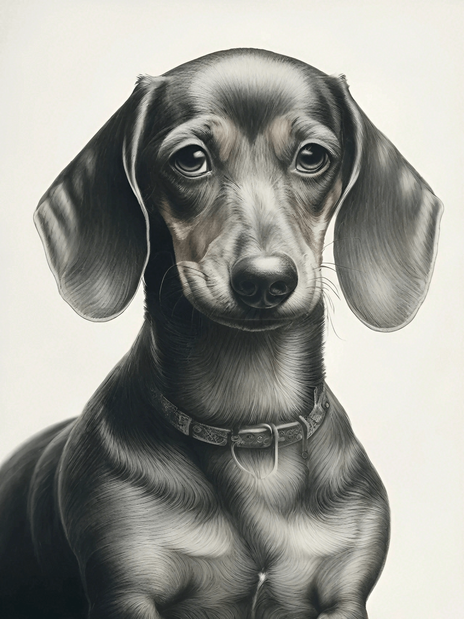 Elegant Dachshund Digital Art 1 Dachshund-LD-1