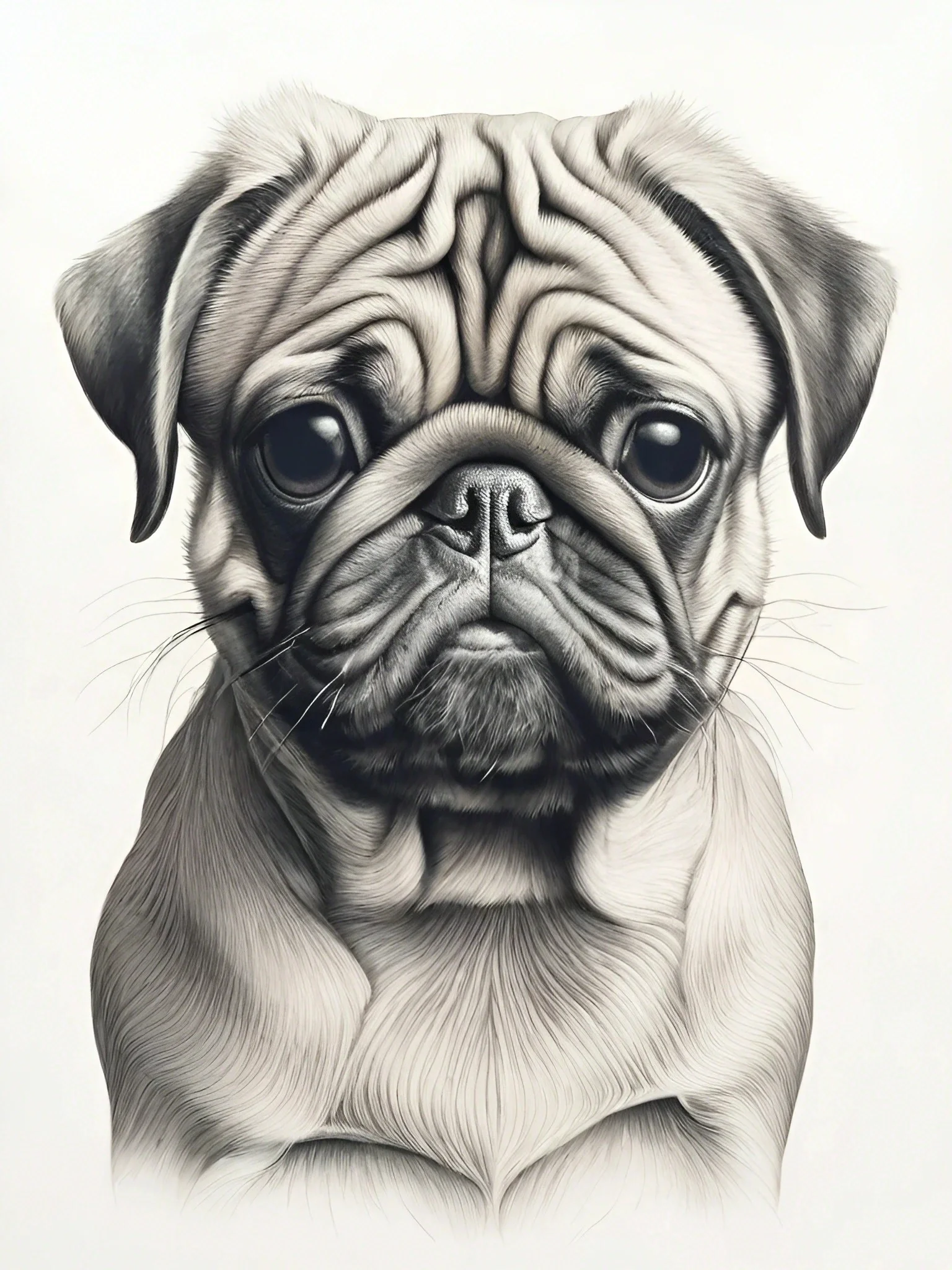 Vibrant Pug Art 1 Pug-LD-1