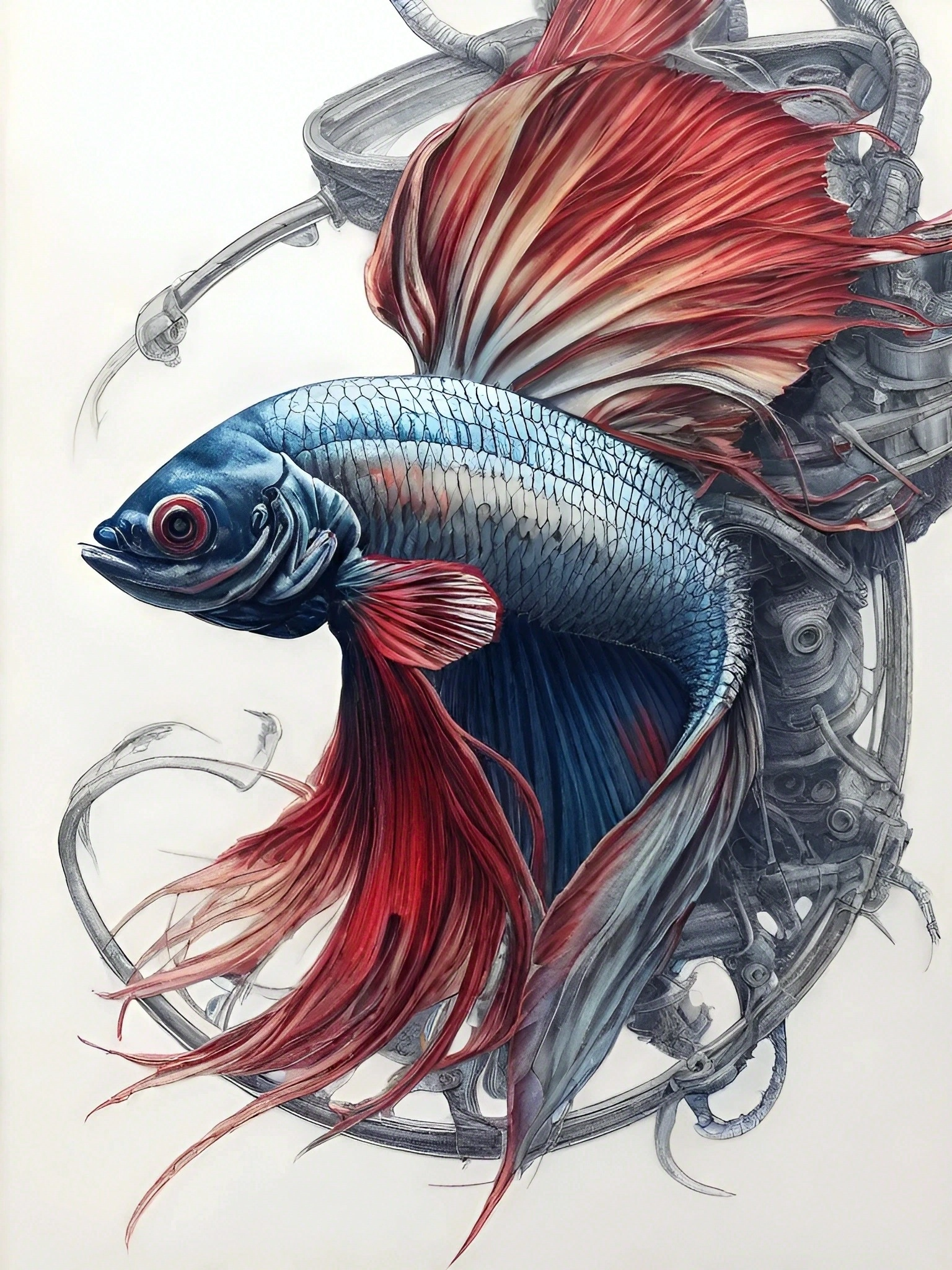 Ethereal Fighting Fish Fantasy Art 1 Bio-Fight-Fish-HD-FA-1