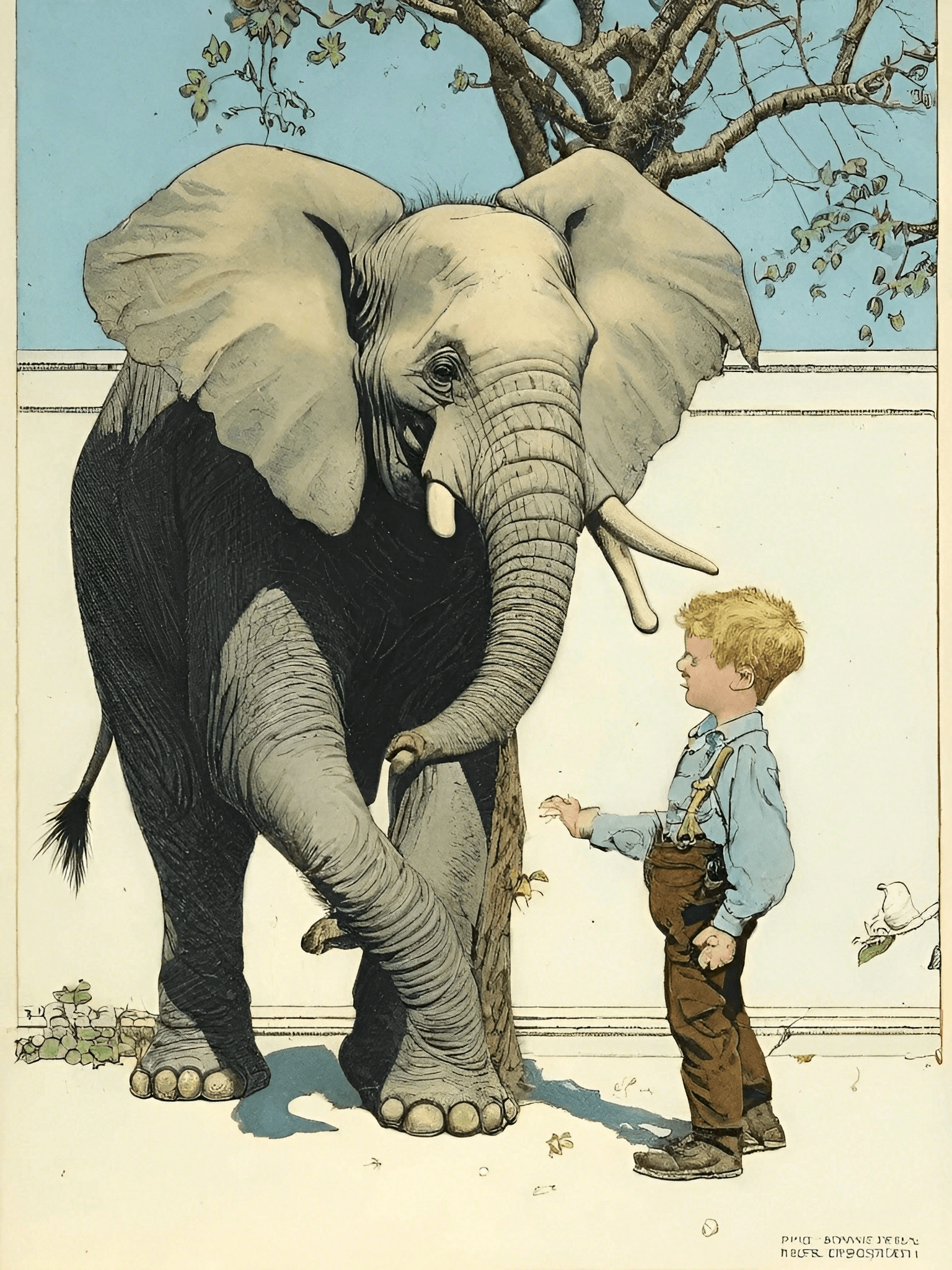 Energetic Elephant Comic Art 1 Elephant-CA-1