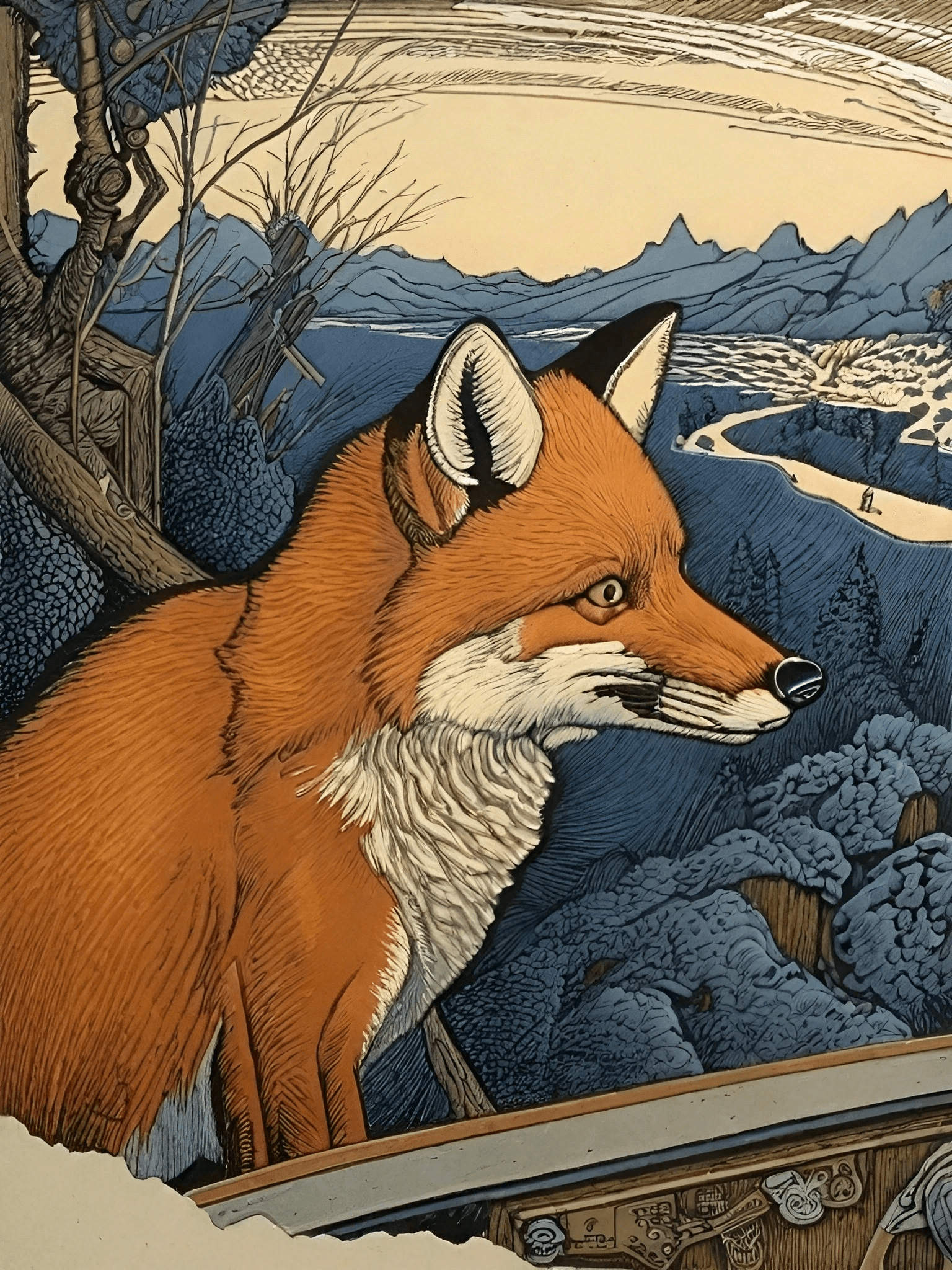 Magical Elegant Fox Comic Art 1 Fox-CA-1