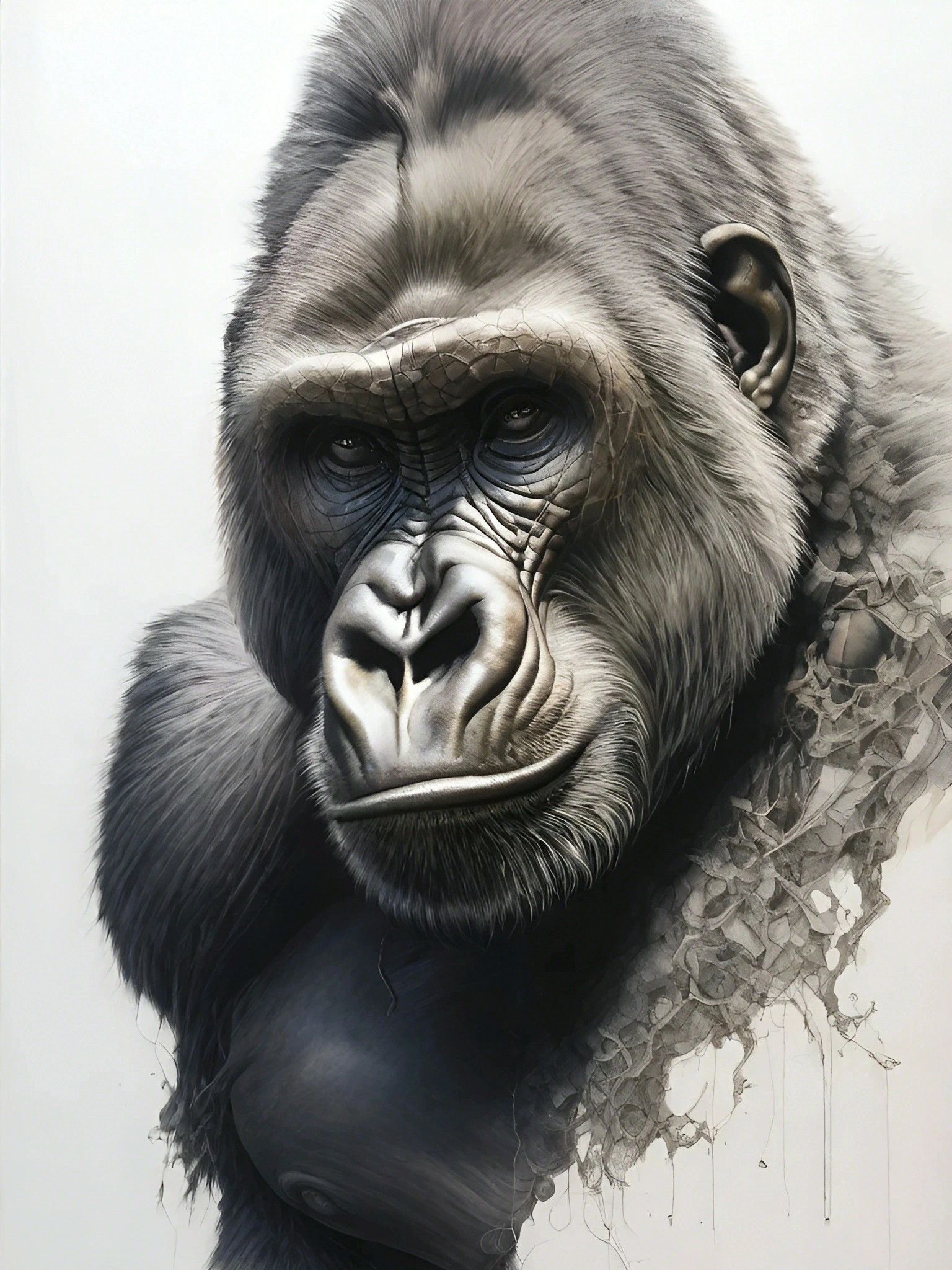 Powerful Gorilla Art 1 Gorilla-LA-1