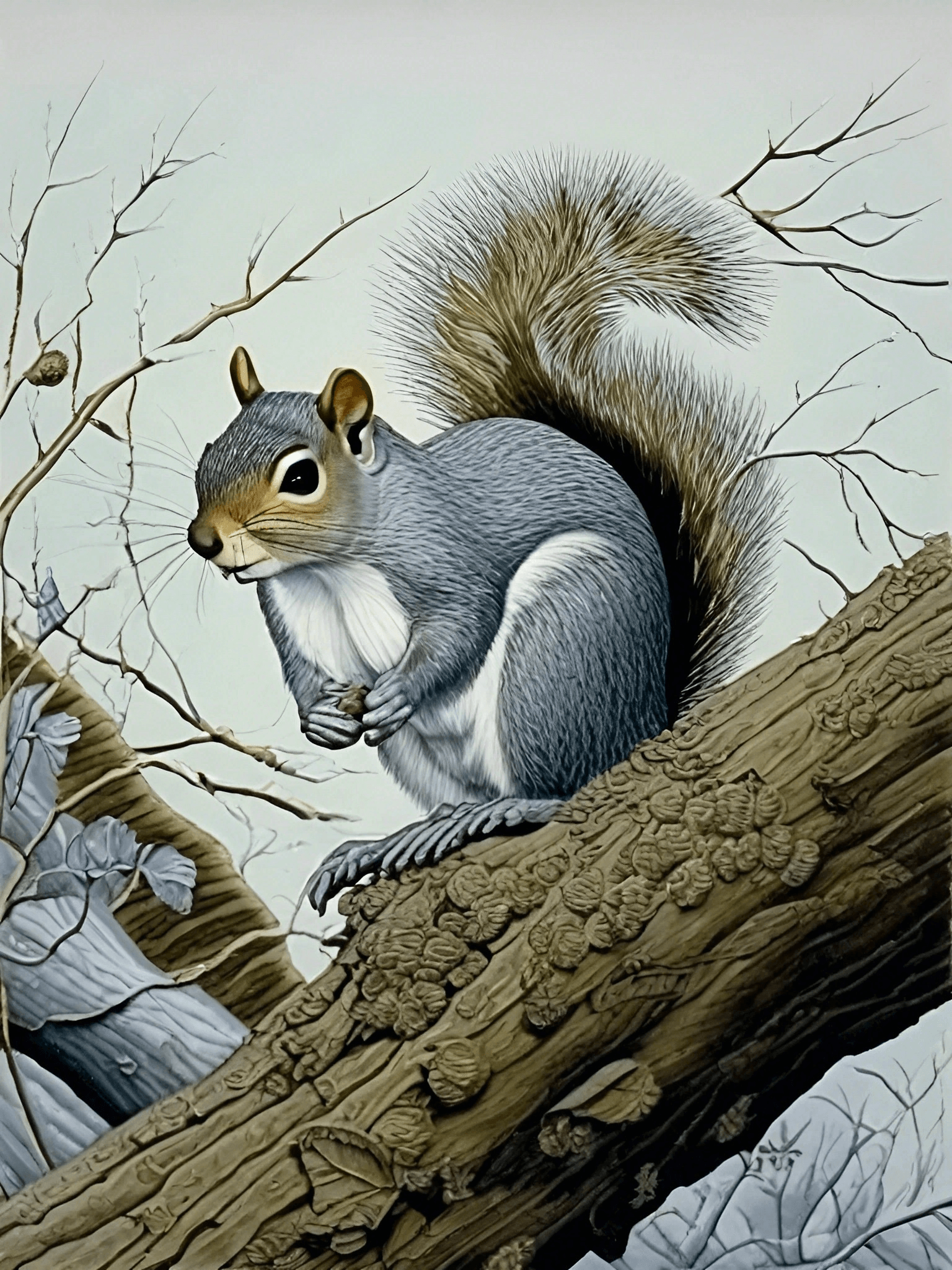 Energetic Grey Squirrel Comic Art 1 Grey-Squirrel-CA-1