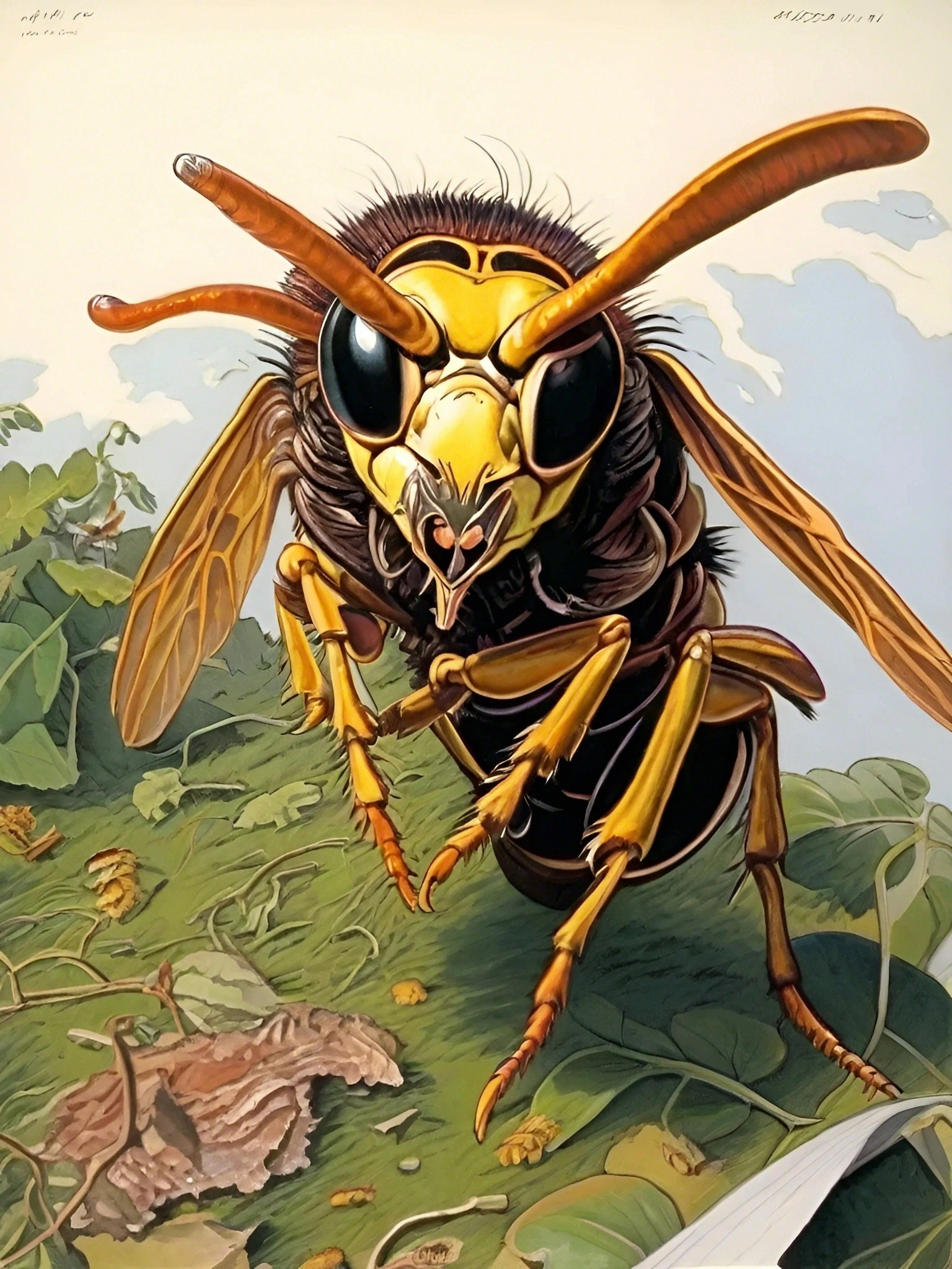 Formidable Hornet Comic Art 1 Hornet-CA-1