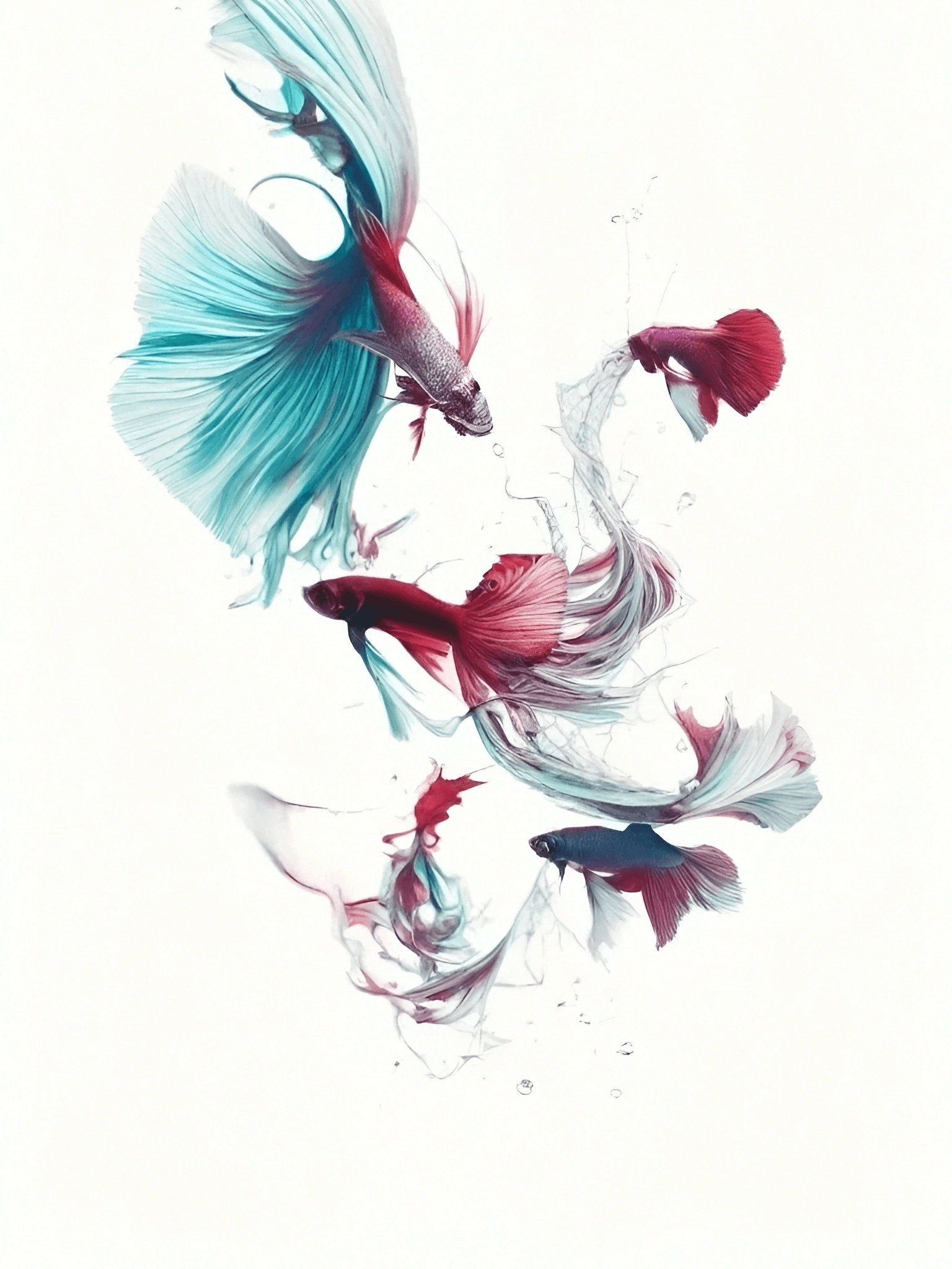 Mystical Siamese Fighting Fish Fantasy Art 1 Liquid-Siamese-fighting-FA-1