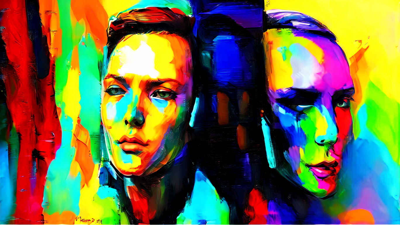 Modern Womens faces Oil painting 1 Modern-face-HD-1