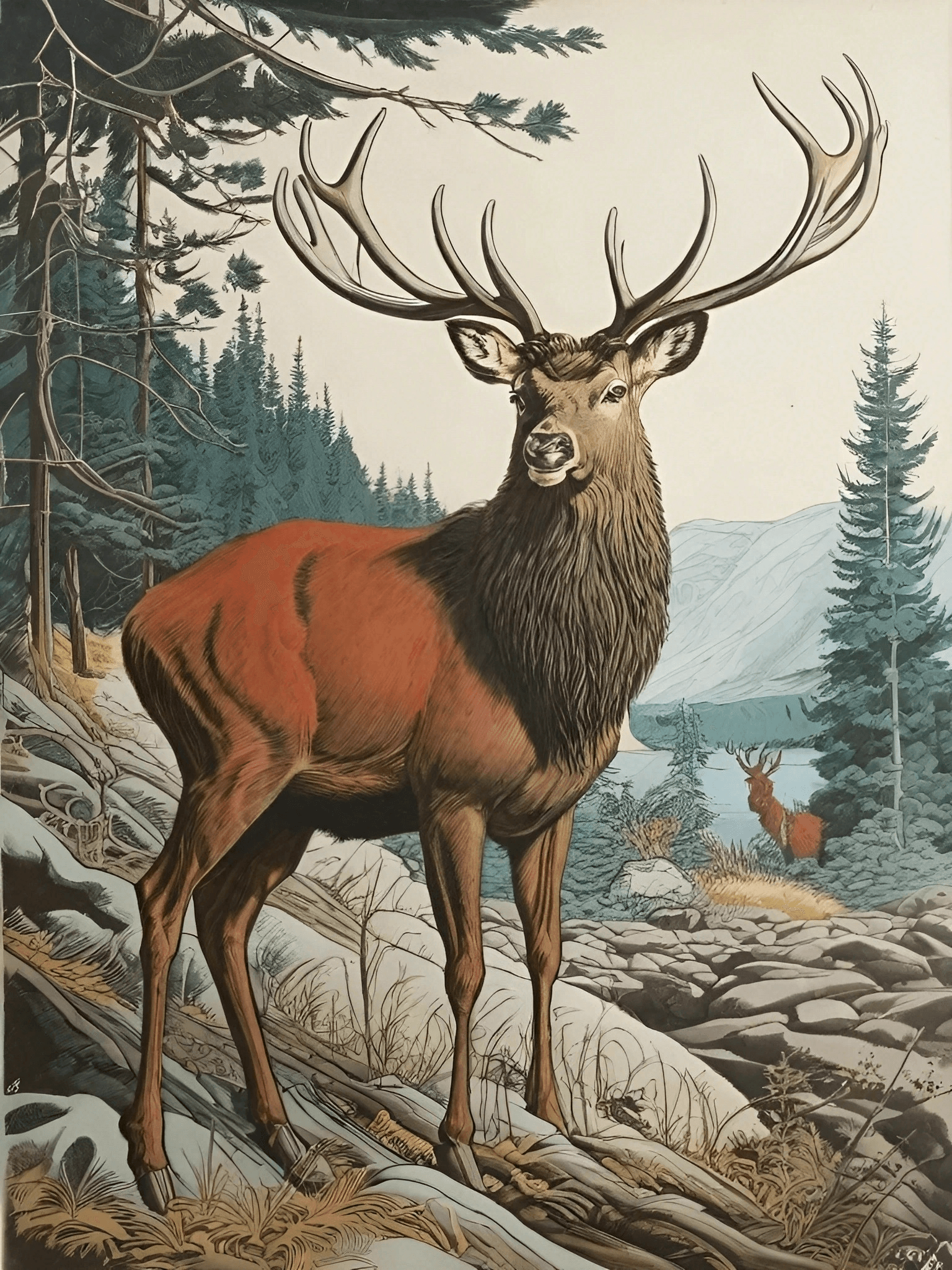Magical Red Deer Comic Art 1 Red-Deer-CA-1
