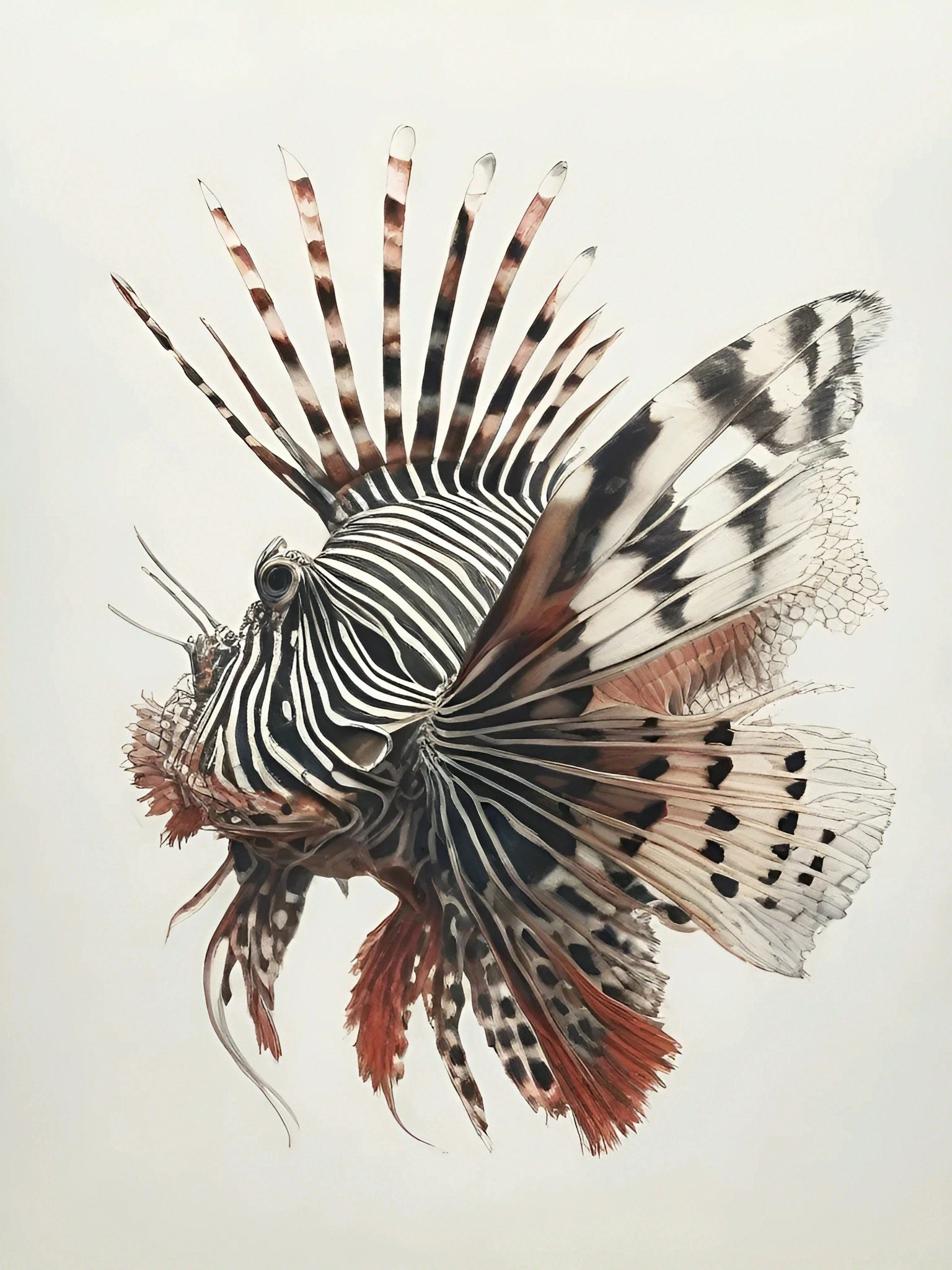 Enchanting Tiger Fish Art 1 Red-lionfish-PI-1