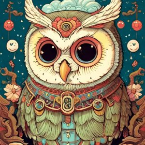 Fantasy Art 13 Retro-Owl-FA-1