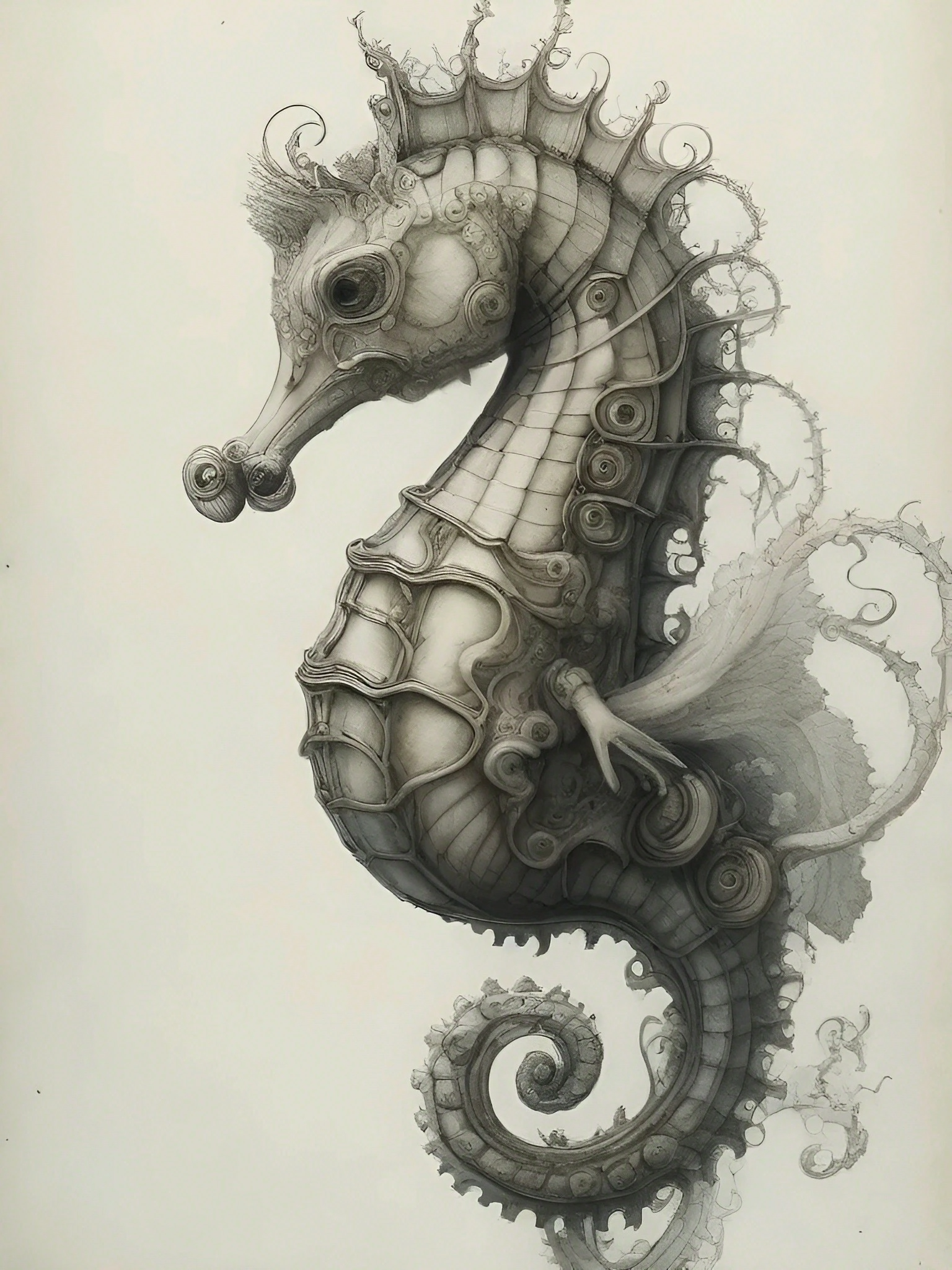 Vibrant Seahorse Comic Art 1 Seahorse-CA-1